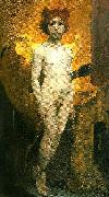 Carl Larsson amor mercurius oil painting on canvas